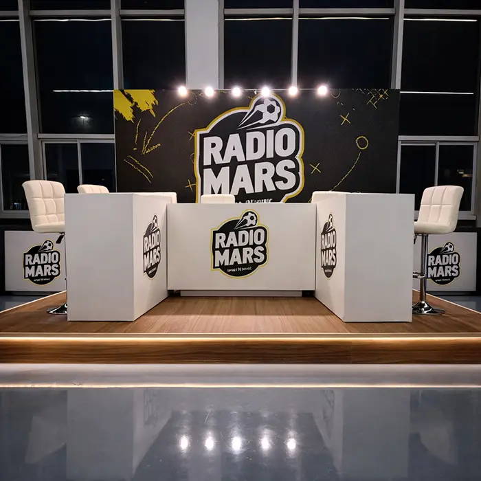 Stand Radio Mars au Morocco Gaming Expo 2025 à Rabat