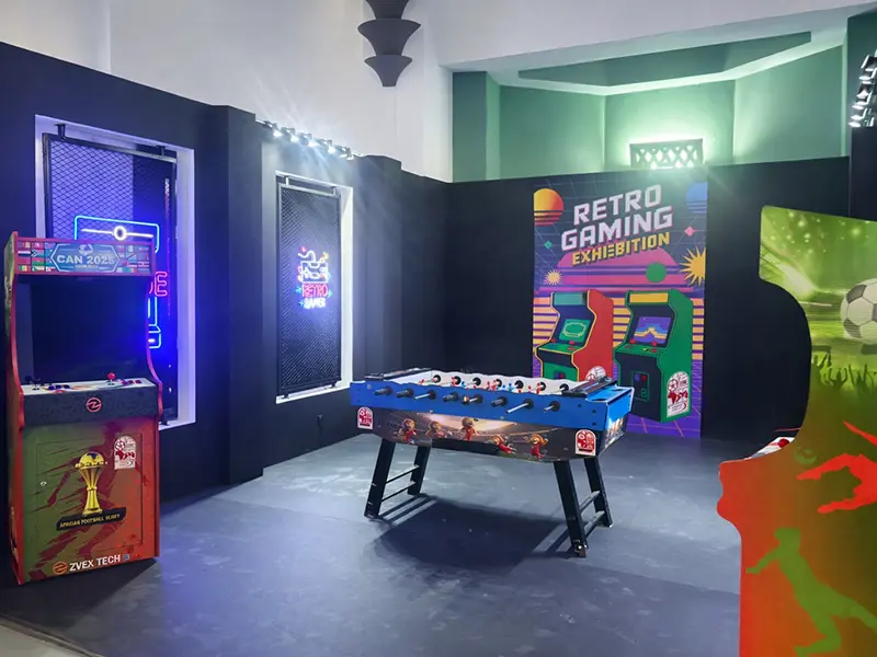 Retro Gaming Exhibition au sein de la Fanzone Ezone CAN 2025 à Casablanca