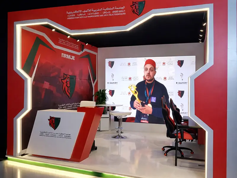 Stand événementiel conçu pour renforcer l’image de marque par MG Corp
