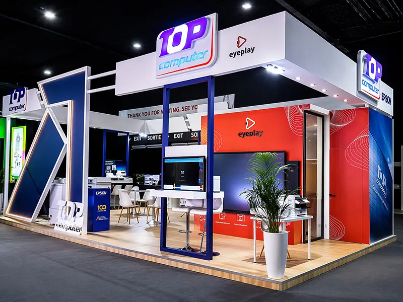 Stand de Top Computer au Gitex Africa 2026 à Marrakech